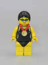 LEGO Swimming champion gold medal swimmer minifigure Collectible Series 7 CMF