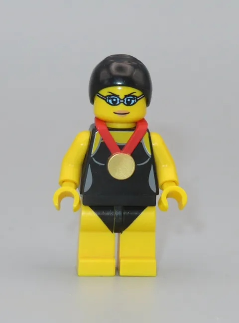 LEGO Swimming champion gold medal swimmer minifigure Collectible Series 7 CMF