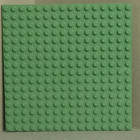 LEGO 91405 Plate 16 x 16 Sand Green Qty 1 5x5 inches Genuine