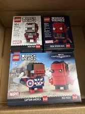 Lot of 3- LEGO Marvel BRICKHEADZ 40668, 40669 MK5, 40670 Spider-man -New Sealed