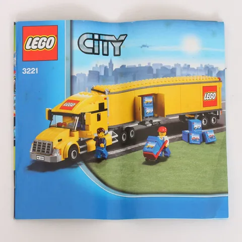 Instruction Manual for LEGO City 3221 City Truck