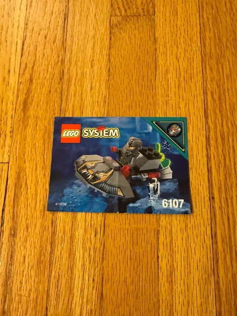Lego Aquazone Recon Ray (6107) Instruction Booklet Only