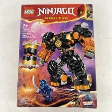 LEGO NINJAGO Dragon's Rising Cole's Elemental Earth Mech 71806 NEW 235 Pieces 7+