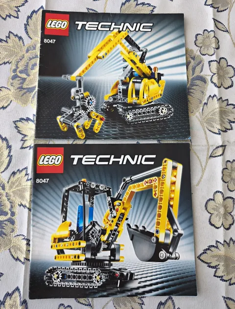 LEGO Instructions Technic Compact Excavator 8047 Manual Booklets 1 & 2 2010