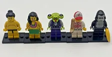 LEGO Minifigures Series 3 Lot of 5 Gorilla Alien Hula Sumo INCOMPLETE