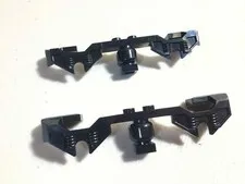 2x Train Motor Bogie Decorative Side LEGO Black 2871 b 9V 39886 60198 197 Wheel