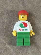 Lego Octan Vintage Classic Town Gas Station Oil City Worker Minifigure