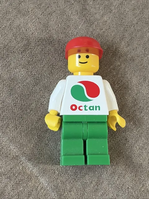 Lego Octan Vintage Classic Town Gas Station Oil City Worker Minifigure