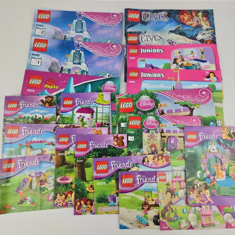 Lego 19 Instruction Manuals Books Elves, Frozen, Friends, Juniors etc