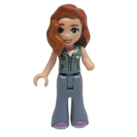 LEGO Friends Mini-Doll Minifigure - Autumn with Vest & Flare Pants - Clean