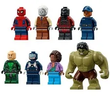 LEGO Marvel Minifigures Spider-Man Scorpion Hulk Tarantula Boomerang 76350 76349