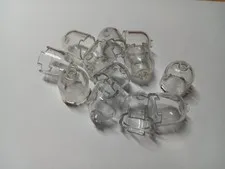 LEGO BULK LOT OF 12 TRANS CLEAR DOME 2 X 2 X 1 2/3 #30151