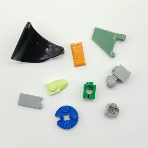 Lot of 9 Lego Short Shot Parts Pieces Error Prototype Test Misprint