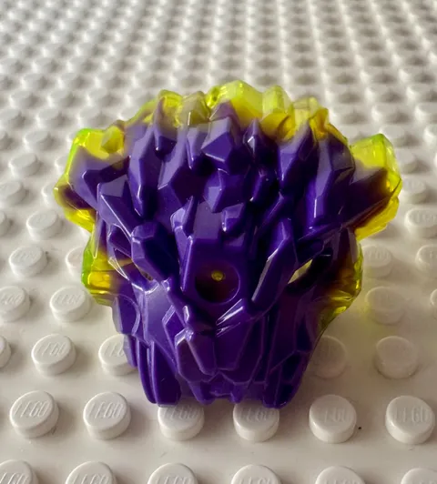 LEGO Bionicle Mask of Corruption with Marbled Trans-Neon Green Pattern 25531pb02