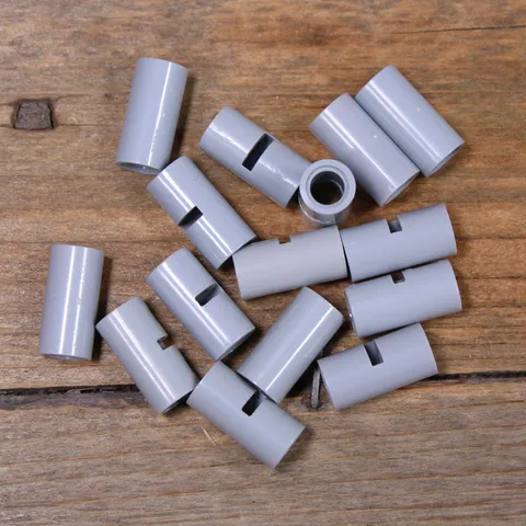 LEGO 62462 29219 Lt Bluish Gray Technic Pin Connector Round 2L with Slot Qty 15