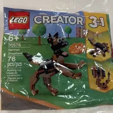 LEGO 30578 German Shepherd 3 In 1 Dog Spider Scorpion 76 Pieces New in Polybag