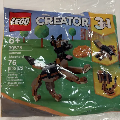 LEGO 30578 German Shepherd 3 In 1 Dog Spider Scorpion 76 Pieces New in Polybag