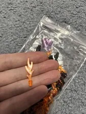 LEGO Parts - Trans-Orange Wave (Flame / Seaweed / Water) - 6126b - QTY 100