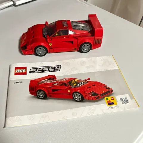 LEGO Speed Champions 76934 Ferrari F40 Supercar complete, 318 pcs, No Box