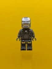 War Machine sh0066 Dark Bluish Gray and Silver Armor with Backpack Marvel Lego M