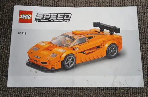 Lego Speed  Champions Manual Only Mclaren F1 LM 76918