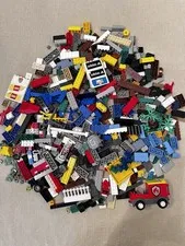 LEGO LOT of  2.1 POUNDS ASSORTED PARTS PIECES BRICKS TILES Car ++