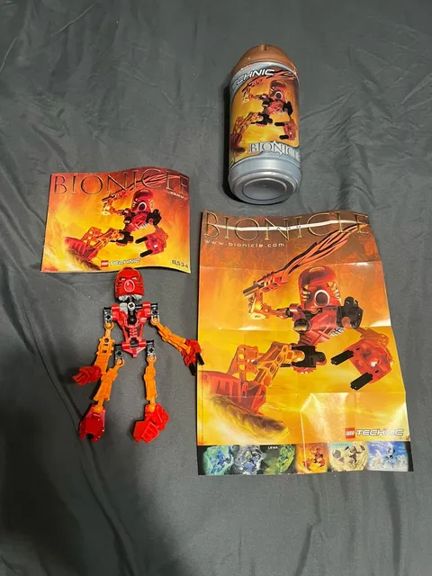 LEGO Bionicle 8534 Tahu 100% Complete with Canister and Instructions