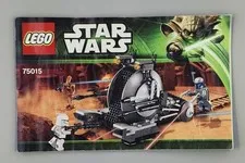 LEGO Star Wars Corporate Alliance Tank (75015) Manual Only