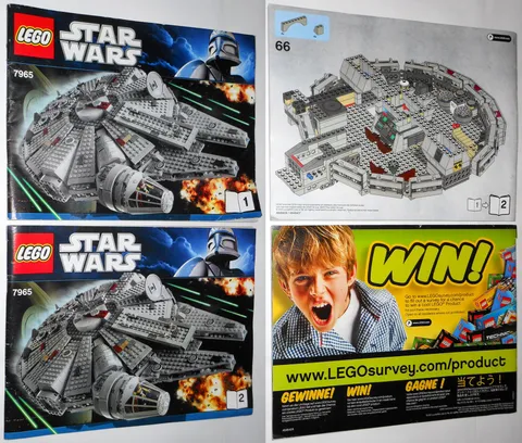 LEGO 7965 Millennium Falcon: INSTRUCTIONS MANUALS (taken from sealed box) SW