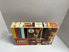 VINTAGE 1966 LEGO BUILDING TOYS #205 STARTER SET -ORIGINAL Blocks And Box