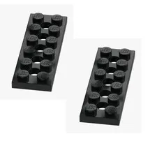 LEGO ® 2x Technic perforated plate 2x6 black 32001 3200126 spare part new plate