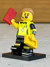 Lego Soccer Football Referee  w/ Red, Yellow Cards & Stand col24-1 World Cup