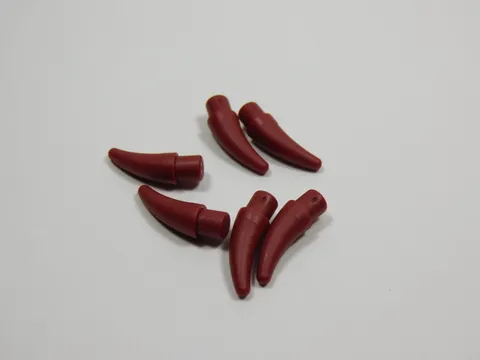 LEGO Lot of 6 Dark Red Small Barbs Horns Weapon Minifig Q7
