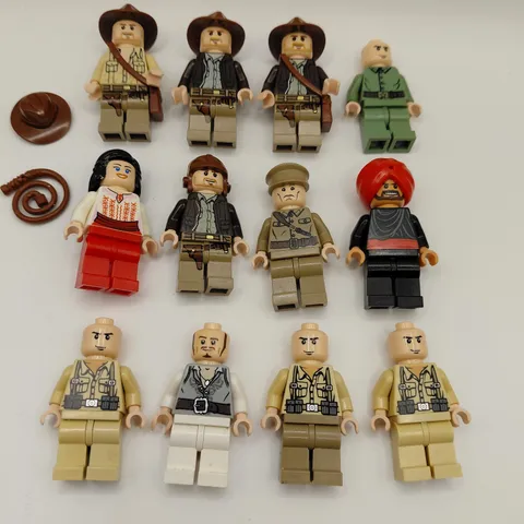 LEGO Indiana Jones Minifigure LOT -  Figures with Some Accessories Marion & More