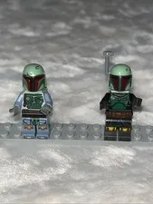 Lot Of 2 LEGO Star Wars Boba Fett Minifigure Balaclava Head sw0431 And Sw1158