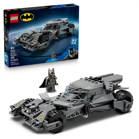 LEGO DC Batman v Superman Batmobile Car Toy - Collectible Superhero Model Kit w/
