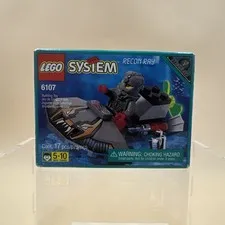 LEGO Aquazone: Recon Ray (6107) - New Sealed Vintage Stingrays Damaged Box