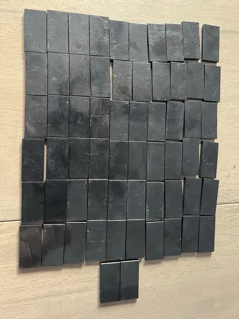 LEGO 87079 Black Tile 2 x 4 Bulk 62 Pieces