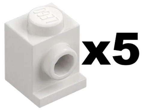 Lego Part 4070 BRICK Headlight White Modified 1 x 1 Stud Qty 5 WH01