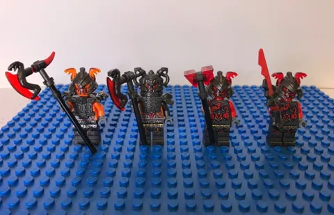 LEGO Ninjago 2017 Vermillion Minifigures Blunck Raggmunk Slackjaw Hands of Time