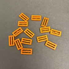 Lego 2412 Orange Replacement Parts Pieces Lot of 14