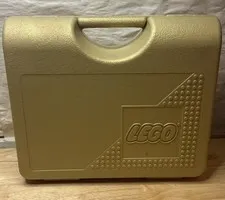 LEGO Metallic Gold Carrying Case Storage Box Container 1997