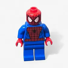 LEGO Marvel Spider-Man Minifigure Red Blue Suit Web Pattern Plastic Minifigures