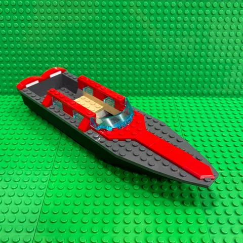 Lego Floating Boat 28 X 8 Black Hull 92710 + Dark Bluish Gray Deck 92711