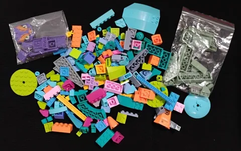 Genuine Lego Pieces Parts Lot Rare Bright Colors 7.3 Ounces