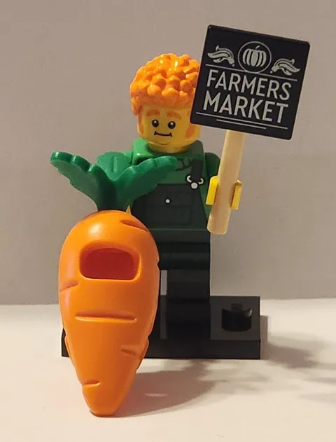 LEGO Minifigures Carrot Mascot w/ Sign & Carrot Costume - Series 24 - 71037