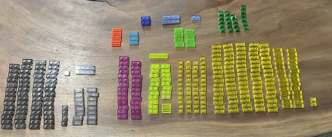 LEGO Translucent  Plates & Tiles Lot 325 Ct Mixed Colors Genuine LEGO Bulk Parts