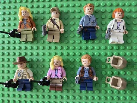 LEGO Jurassic World Park Minifigures LOT No Duplicates Satler Grady Vet Claire