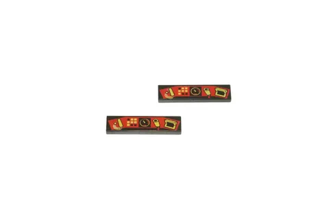 2 Lego® 9V RC TRAIN Railway Brick Tile Control Panel 4x1 4564 BLACK