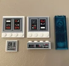 LEGO Star Wars - Imperial Star Destroyer (6211) 2006 Computer Emperor Parts Lot 